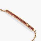 February Everyday Birthstone Pave Bolo Bracelet - Aaria Tees Aaria Tees