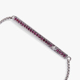 February Everyday Birthstone Pave Bolo Bracelet - Aaria Tees Aaria Tees