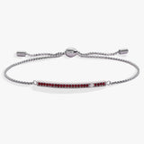 January Everyday Birthstone Pave Bolo Bracelet - Aaria Tees Aaria Tees