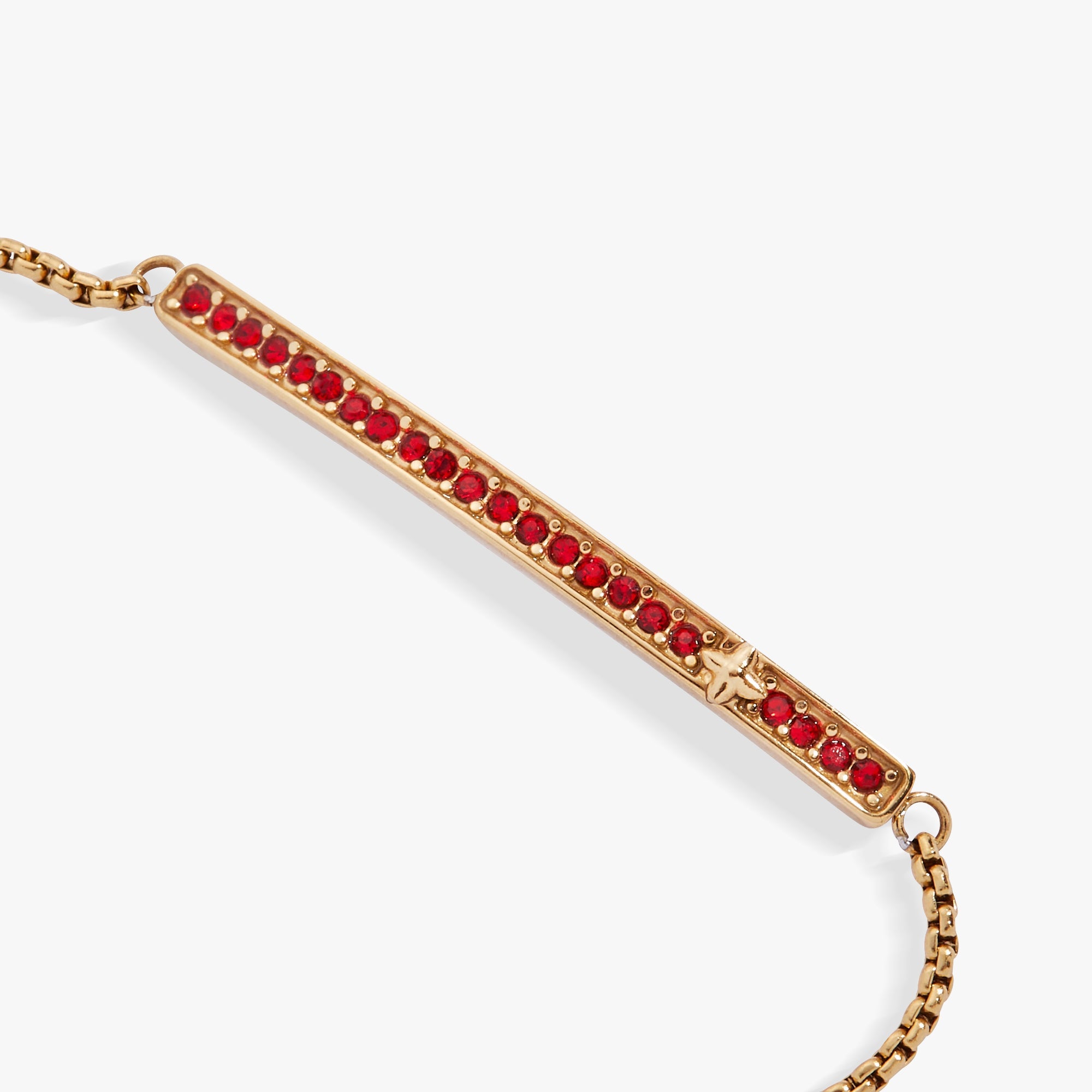 July Everyday Birthstone Pave Bolo Bracelet - Aaria Tees Aaria Tees