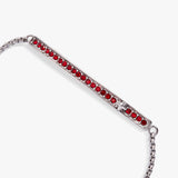 July Everyday Birthstone Pave Bolo Bracelet - Aaria Tees Aaria Tees