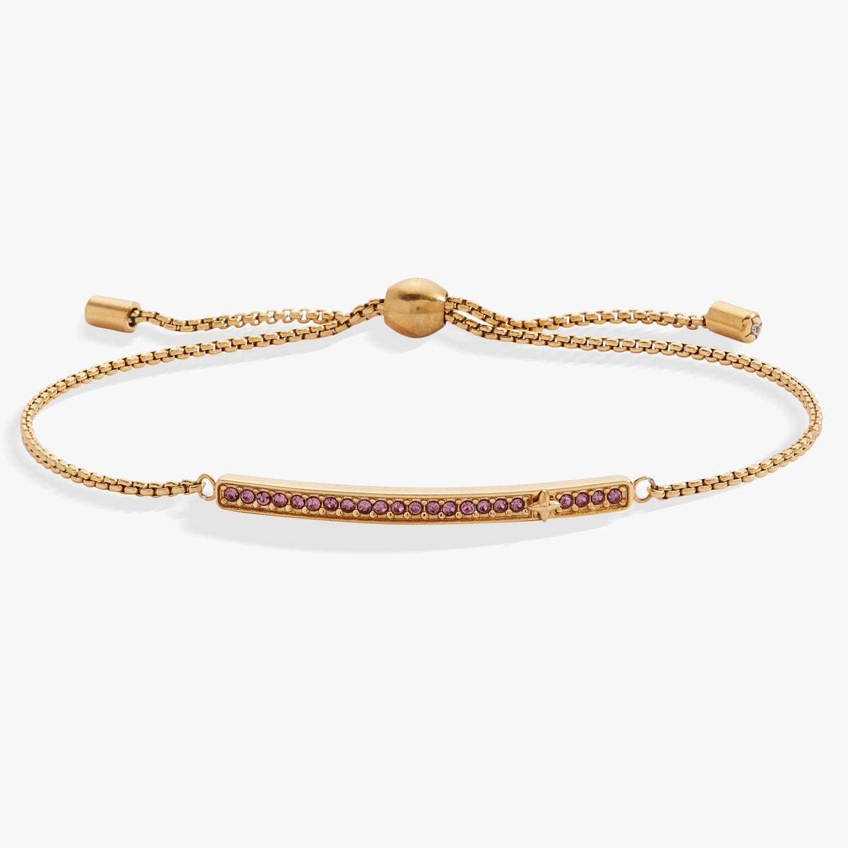 June Everyday Birthstone Pave Bolo Bracelet - Aaria Tees