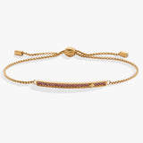 June Everyday Birthstone Pave Bolo Bracelet - Aaria Tees Aaria Tees