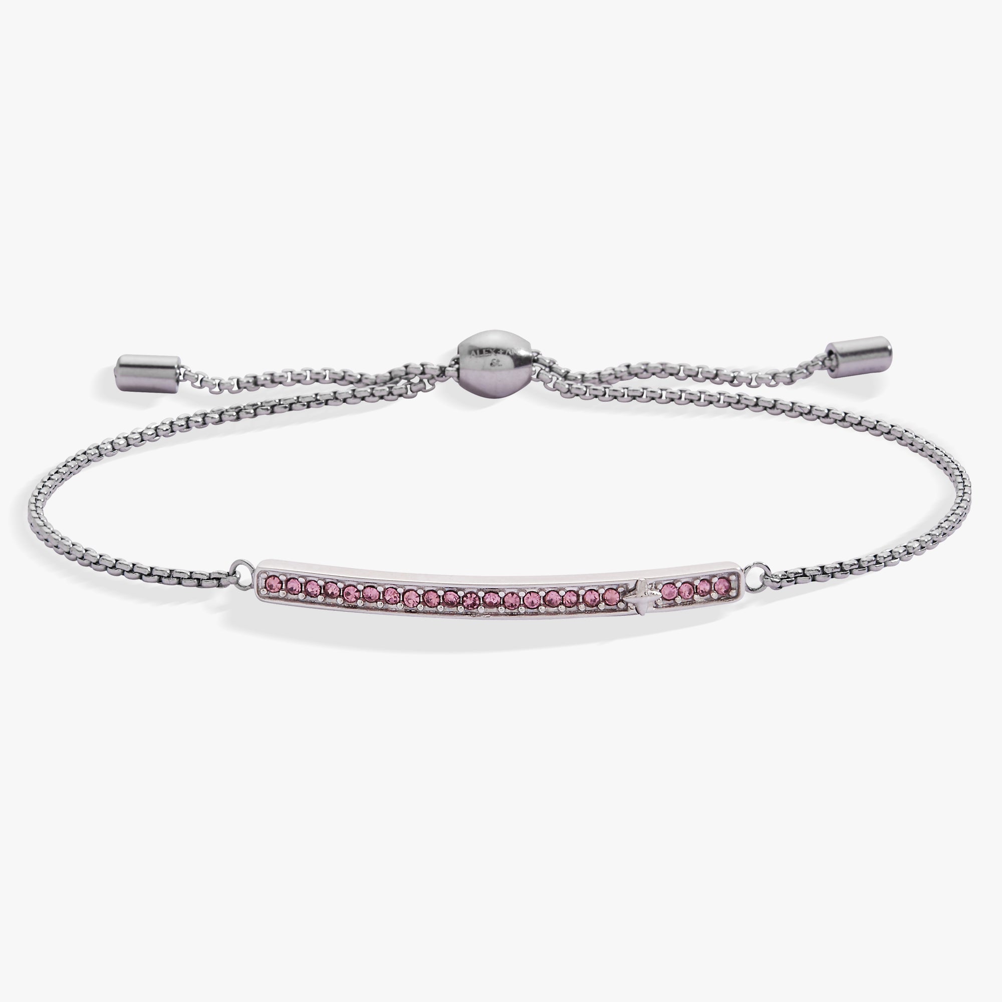 June Everyday Birthstone Pave Bolo Bracelet - Aaria Tees Aaria Tees
