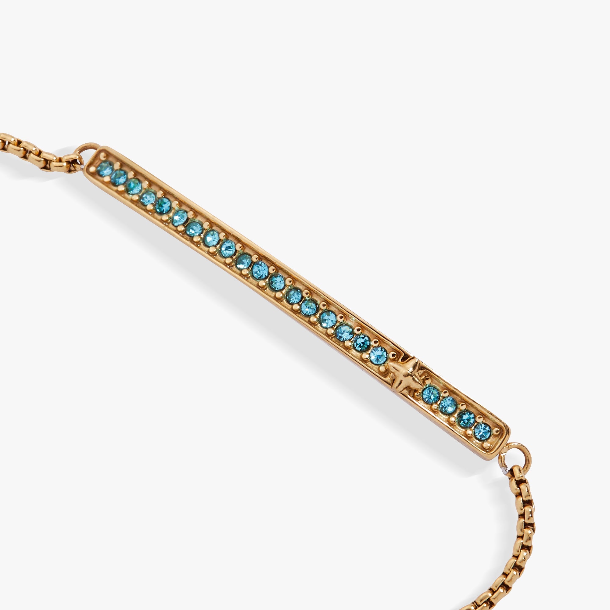 March Everyday Birthstone Pave Bolo Bracelet - Aaria Tees Aaria Tees