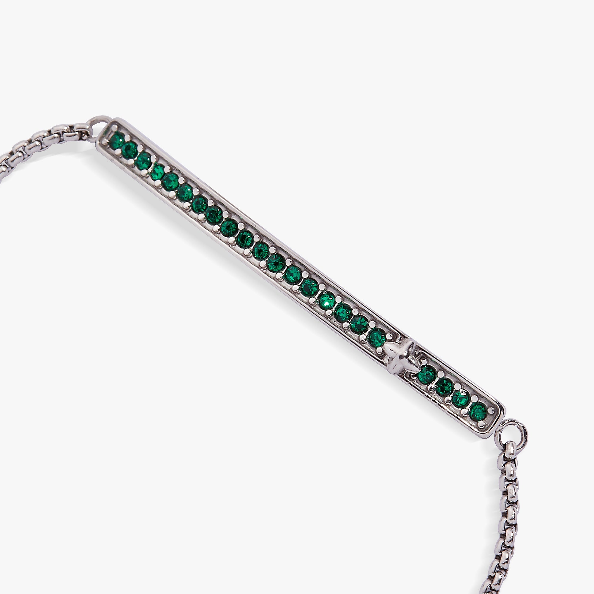 May Everyday Birthstone Pave Bolo Bracelet - Aaria Tees Aaria Tees