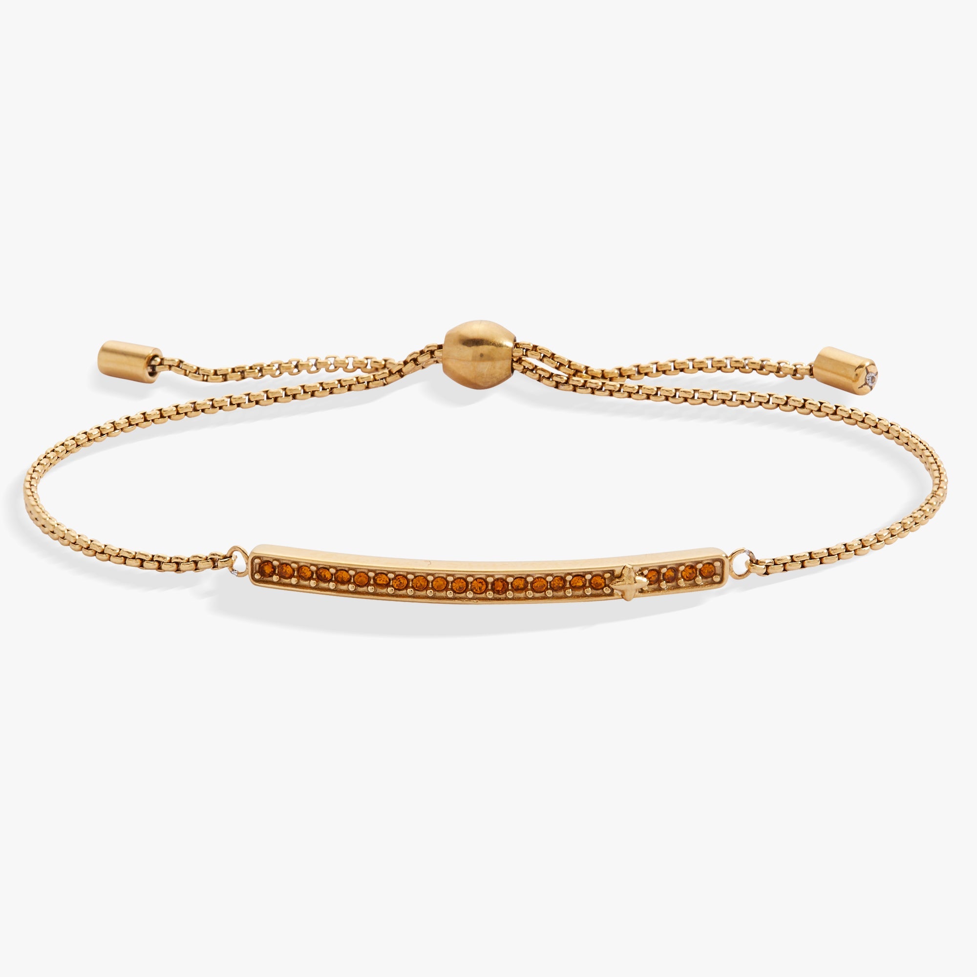 November Everyday Birthstone Pave Bolo Bracelet - Aaria Tees Aaria Tees