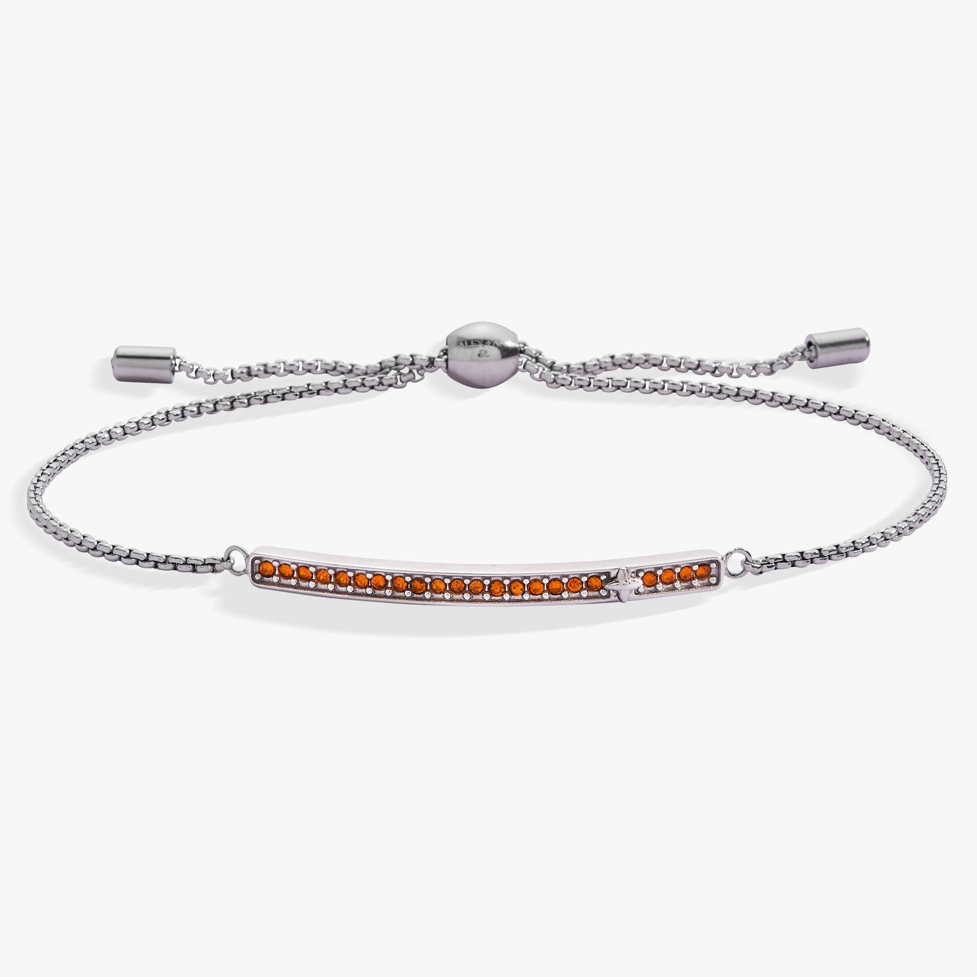 November Everyday Birthstone Pave Bolo Bracelet - Aaria Tees Aaria Tees