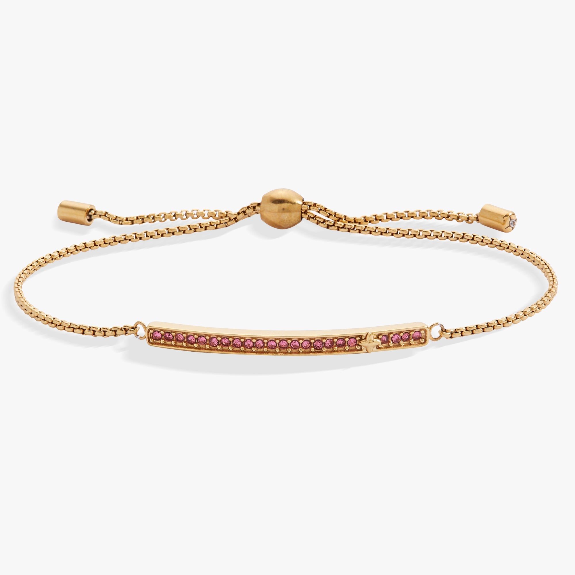 October Everyday Birthstone Pave Bolo Bracelet - Aaria Tees Aaria Tees