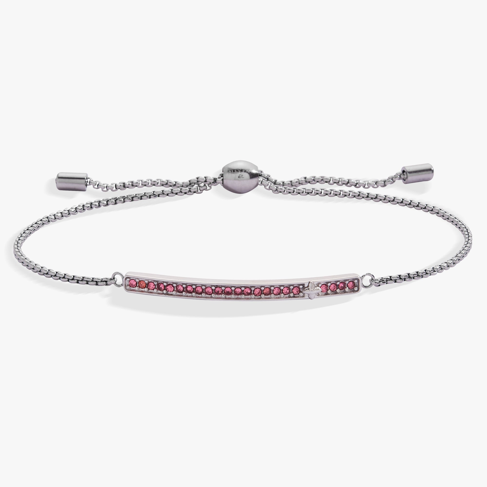October Everyday Birthstone Pave Bolo Bracelet - Aaria Tees Aaria Tees