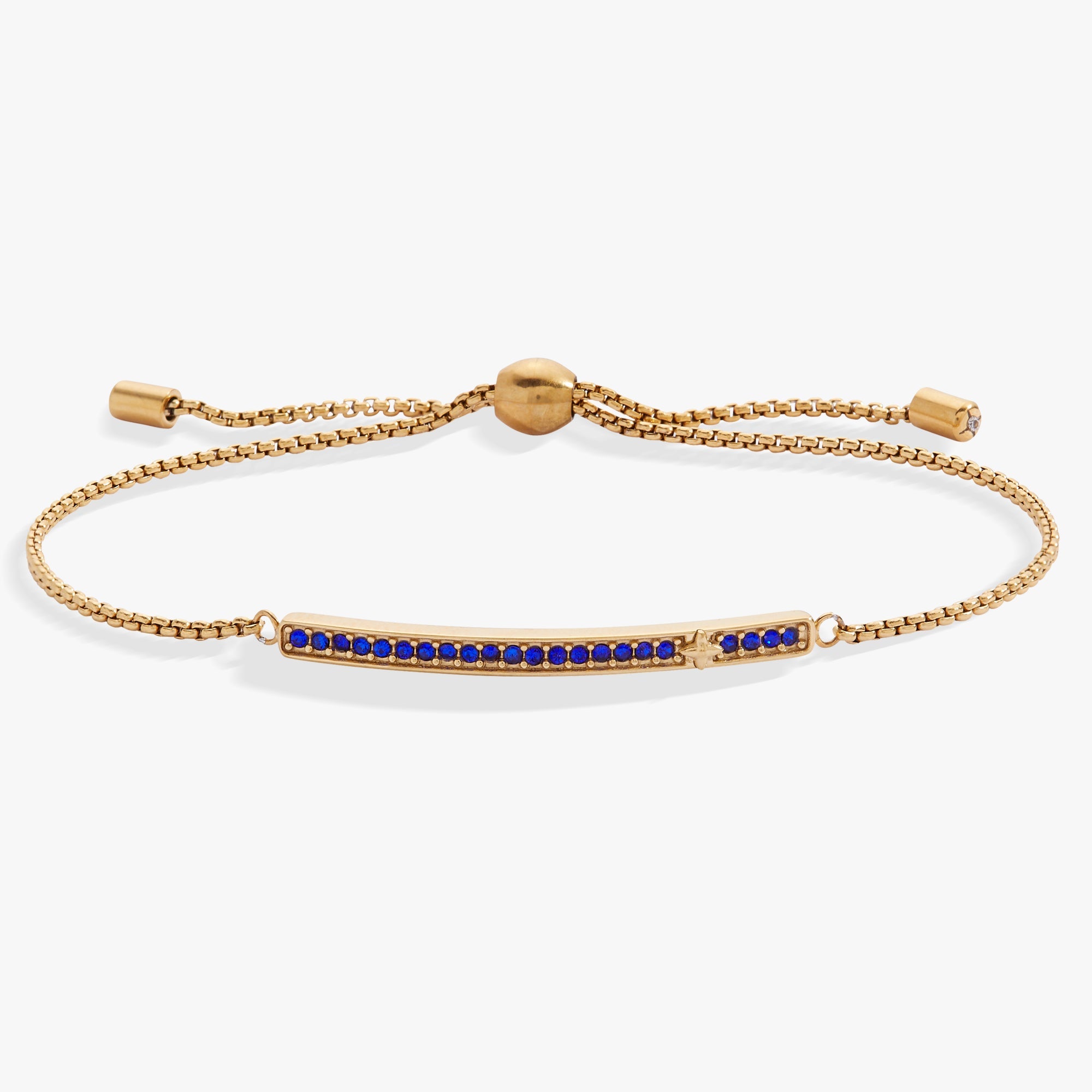 September Everyday Birthstone Pave Bolo Bracelet - Aaria Tees Aaria Tees