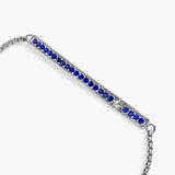 September Everyday Birthstone Pave Bolo Bracelet - Aaria Tees Aaria Tees