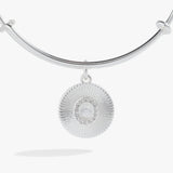 Initial O Pave Starburst Texture Bangle - Aaria Tees Aaria Tees