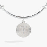 Initial T Pave Starburst Texture Bangle - Aaria Tees Aaria Tees