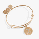 Initial Z Pave Starburst Texture Bangle - Aaria Tees Aaria Tees
