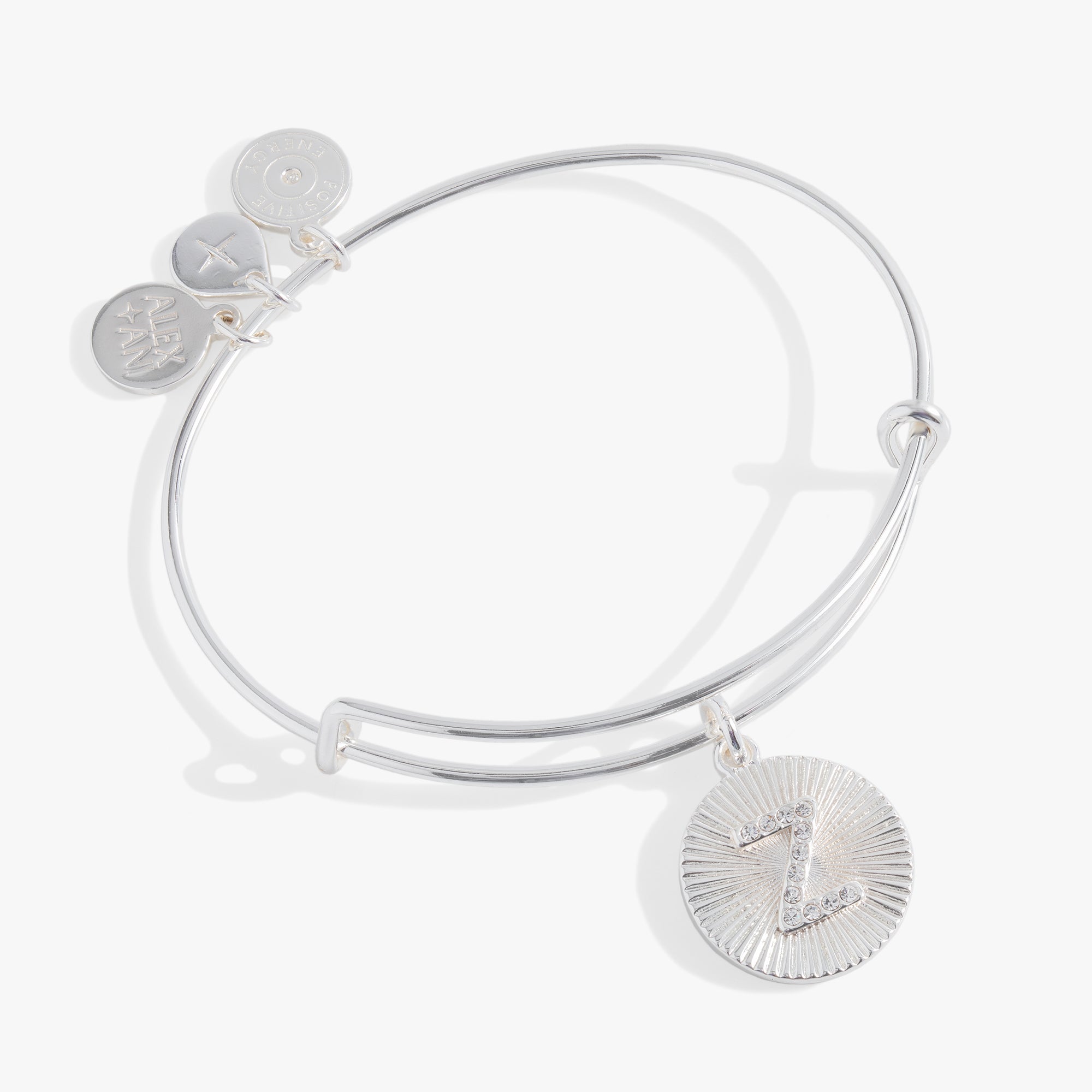 Initial Z Pave Starburst Texture Bangle - Aaria Tees Aaria Tees
