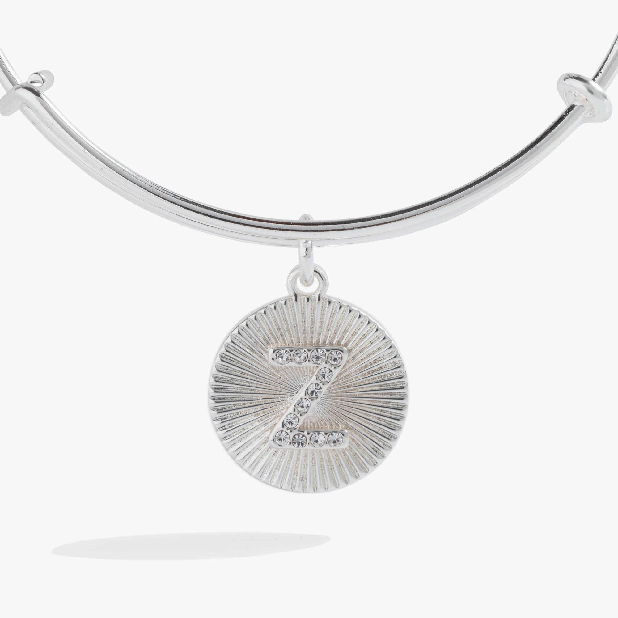Initial Z Pave Starburst Texture Bangle - Aaria Tees Aaria Tees