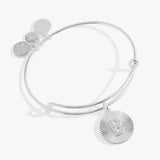 Initial B Pave Starburst Texture Bangle - Aaria Tees Aaria Tees