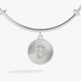 Initial B Pave Starburst Texture Bangle - Aaria Tees Aaria Tees