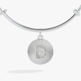 Initial D Pave Starburst Texture Bangle - Aaria Tees Aaria Tees