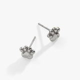 Paw Print Mini Stud Earrings - Aaria Tees Aaria Tees