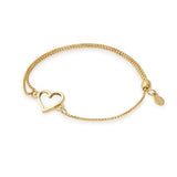 Heart Pull Chain Bracelet - Aaria Tees Aaria Tees