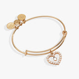 Pearl Heart Bangle - Aaria Tees Aaria Tees