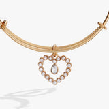 Pearl Heart Bangle - Aaria Tees Aaria Tees