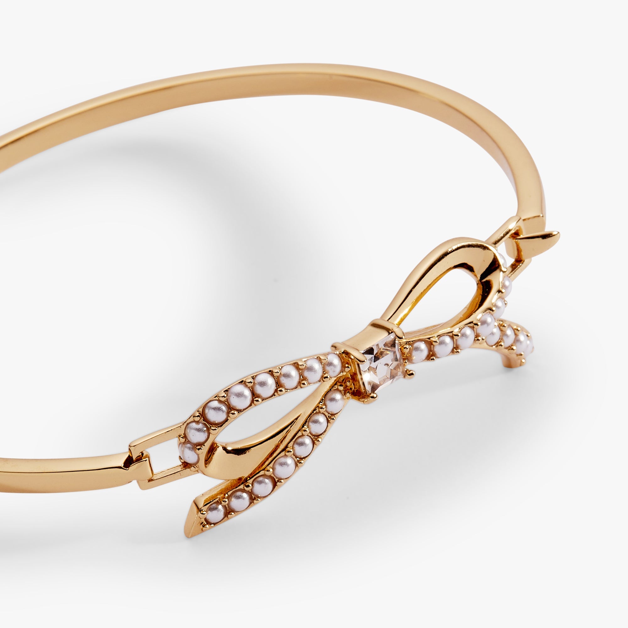 Bow Pearl Coquette Tension Bangle - Aaria Tees Aaria Tees