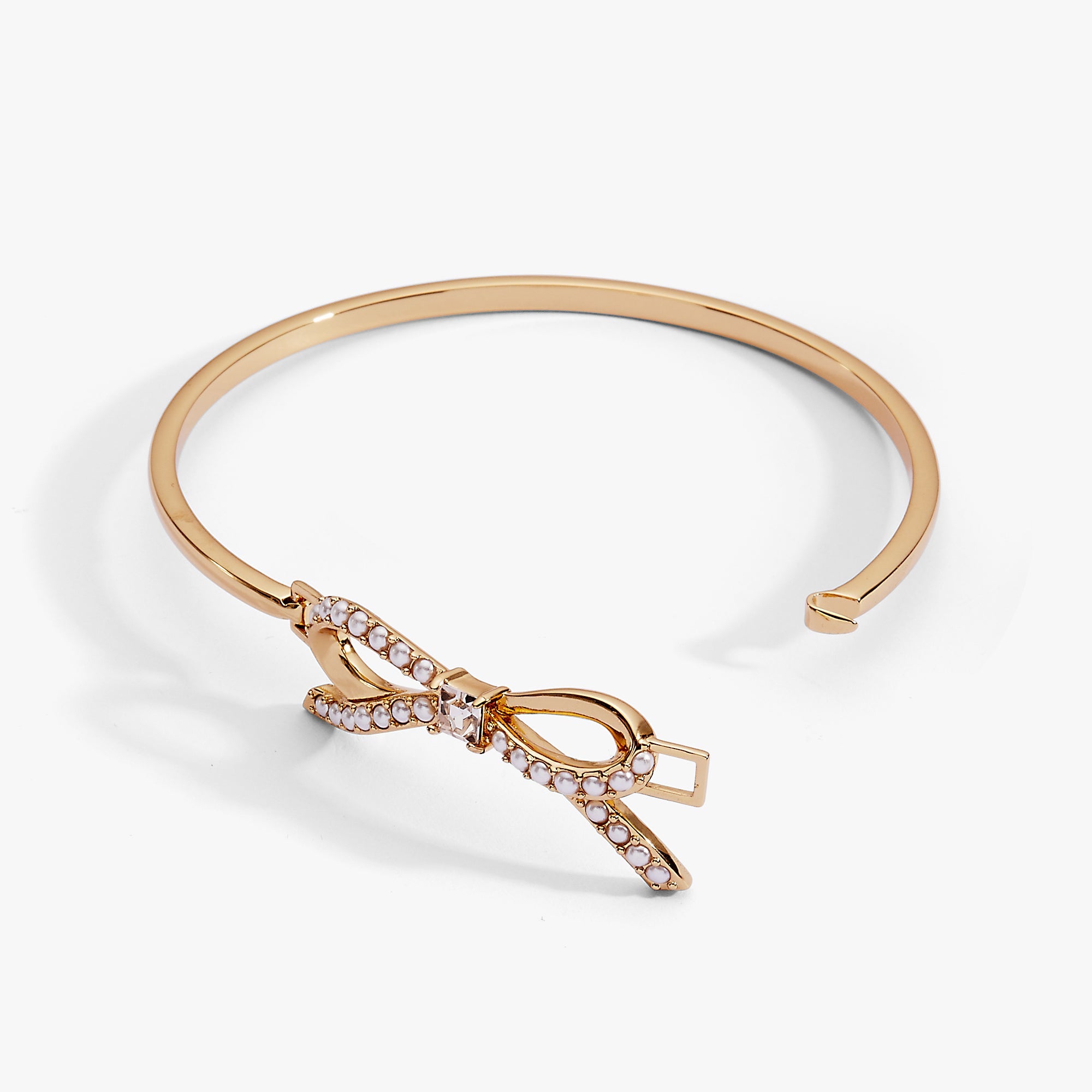 Bow Pearl Coquette Tension Bangle - Aaria Tees Aaria Tees