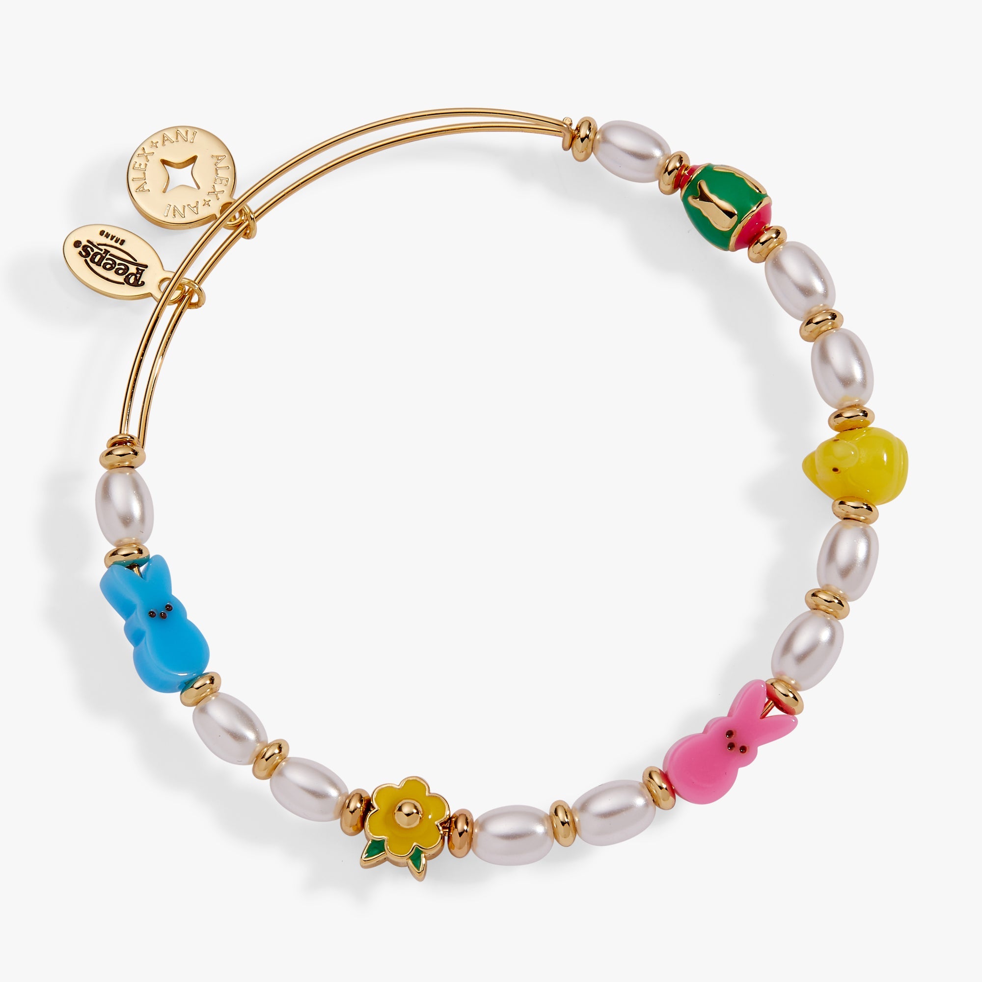 PEEPS® Chick and Bunny Beaded Bangle - Aaria Tees Aaria Tees