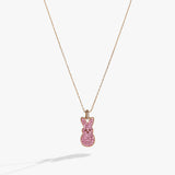 PEEPS® Pink Crystal Bunny Pendant Necklace - Aaria Tees Aaria Tees