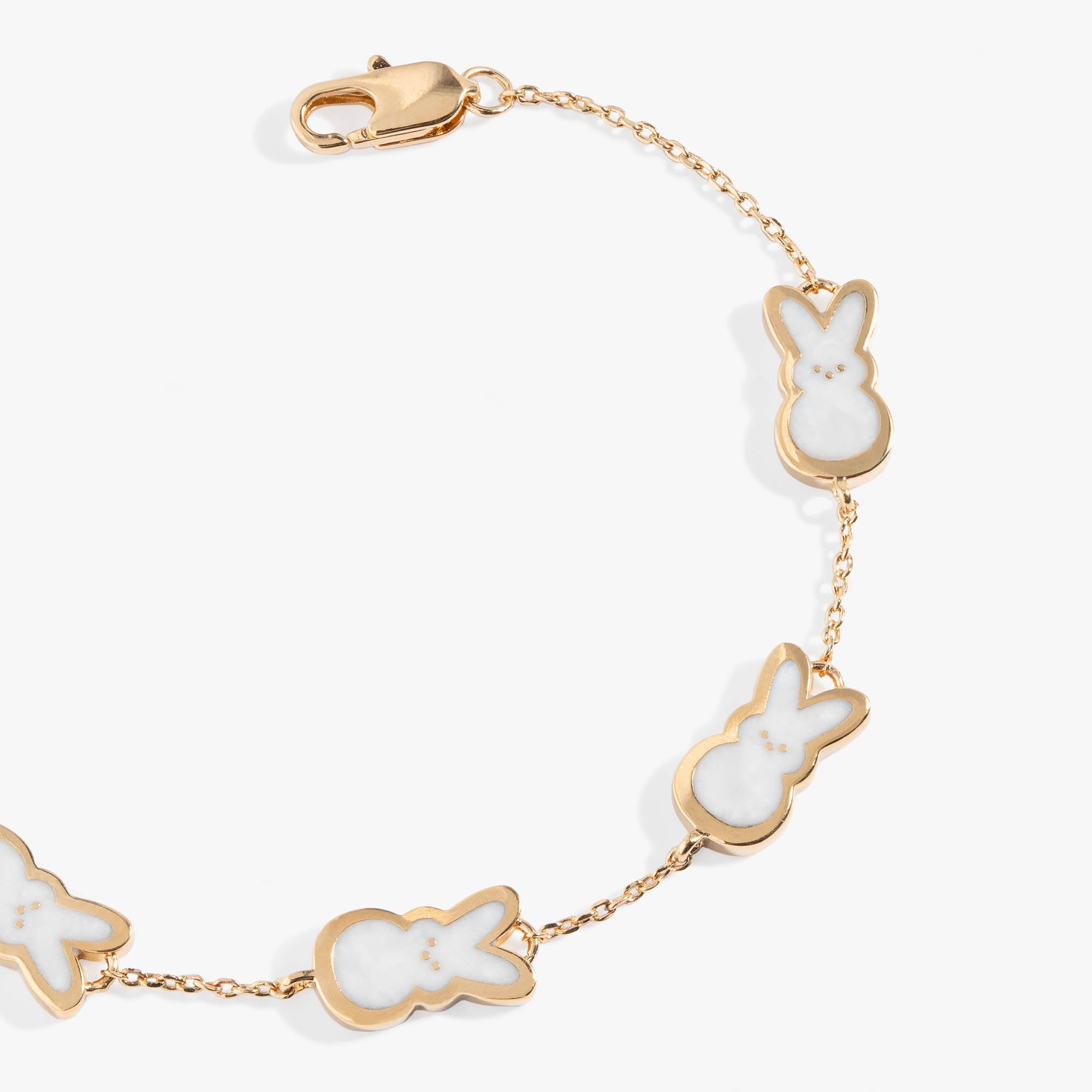 PEEPS® Pearlized Bunny Charm Bracelet - Aaria Tees Aaria Tees