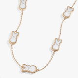 PEEPS® Pearlized Bunny Charm Necklace - Aaria Tees Aaria Tees