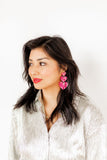Penny Heart Statement Earrings - Love Struck Pink - Aaria Tees Aaria Tees