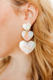 Penny Heart Statement Earrings - Rainbow Sherbert - Aaria Tees Aaria Tees