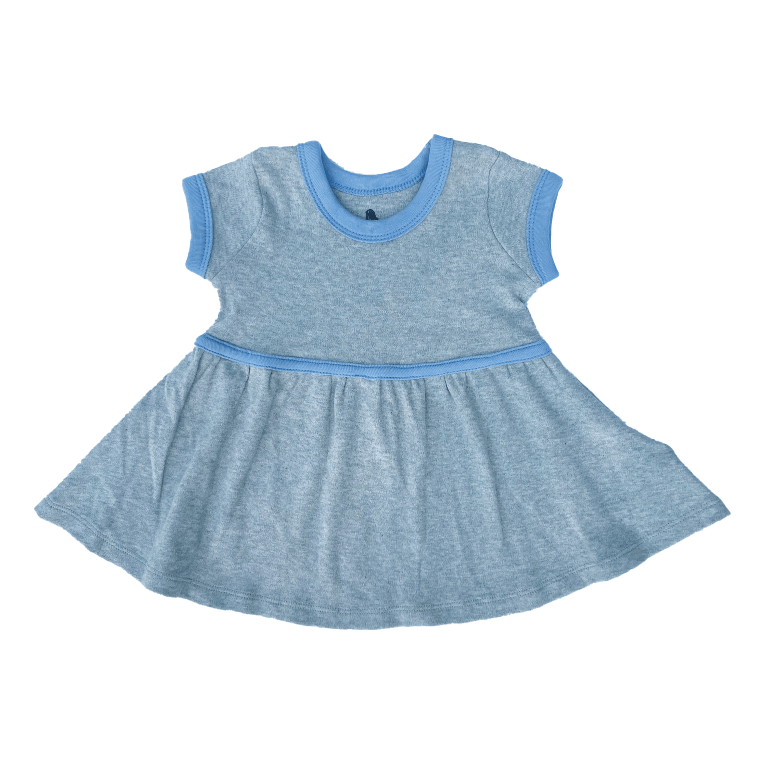 short sleeve twirl dress | periwinkle colorblock - Aaria Tees Aaria Tees