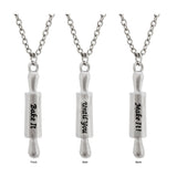 Pewter Rolling Pin Necklace - Aaria Tees Aaria Tees