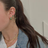 Peyton Emerald Cz Huggies Aaria Tees