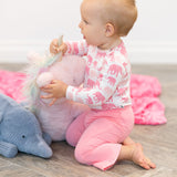 Candy Pink Flare Legging Aaria Tees