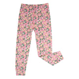 Pink Lemon Floral Print Big Kid Pajama Set Aaria Tees