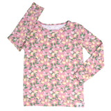Pink Lemon Floral Print Big Kid Pajama Set Aaria Tees