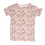 Pink Lemon Floral Print Summer Pajama Set Aaria Tees