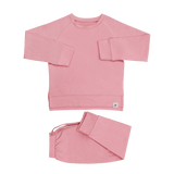 Pink Peony Crew Neck Jogger Set Aaria Tees