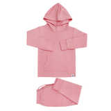 Pink Peony Hooded Jogger Set Aaria Tees