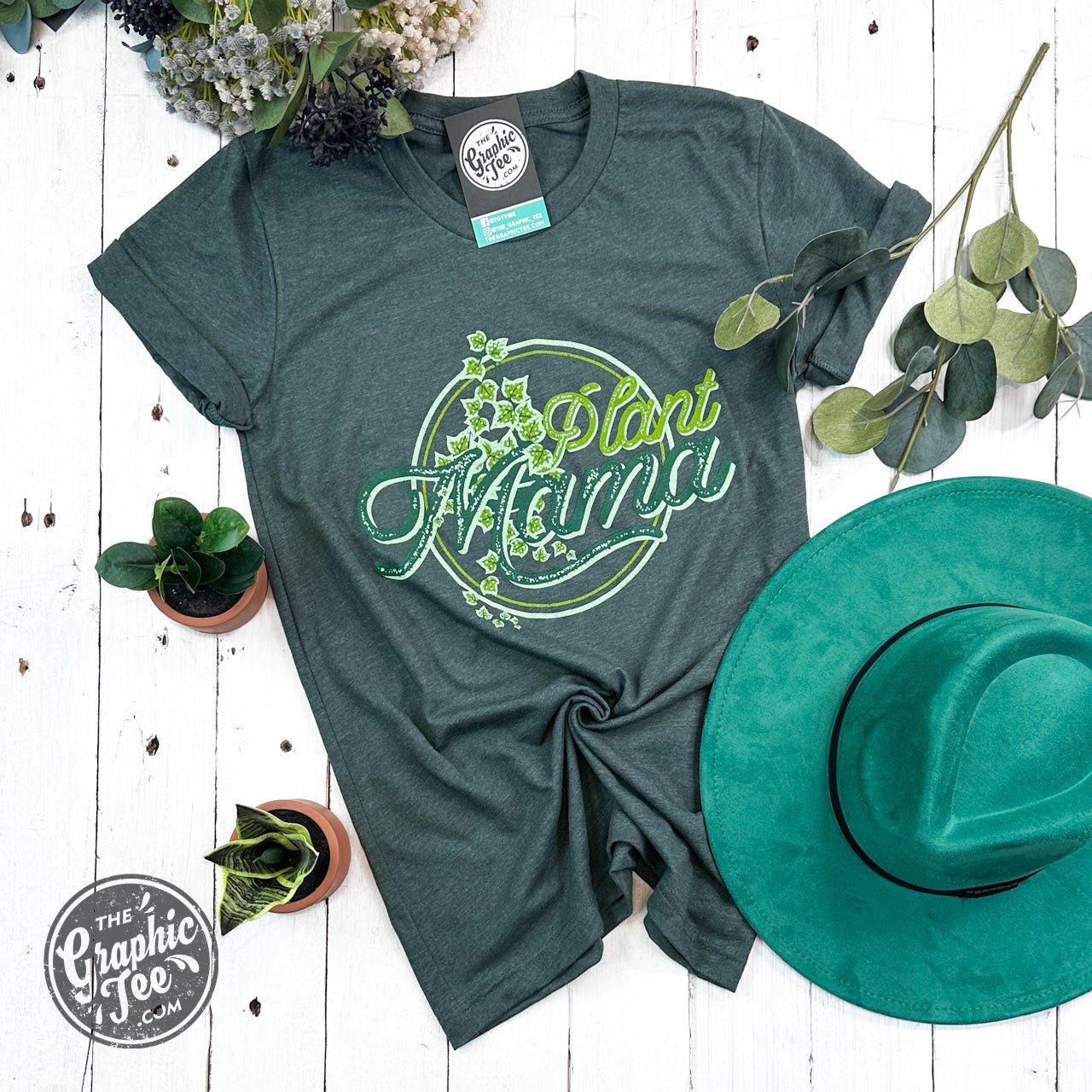 Plant Mama Short Sleeve Crewneck Tee - Aaria Tees Aaria Tees