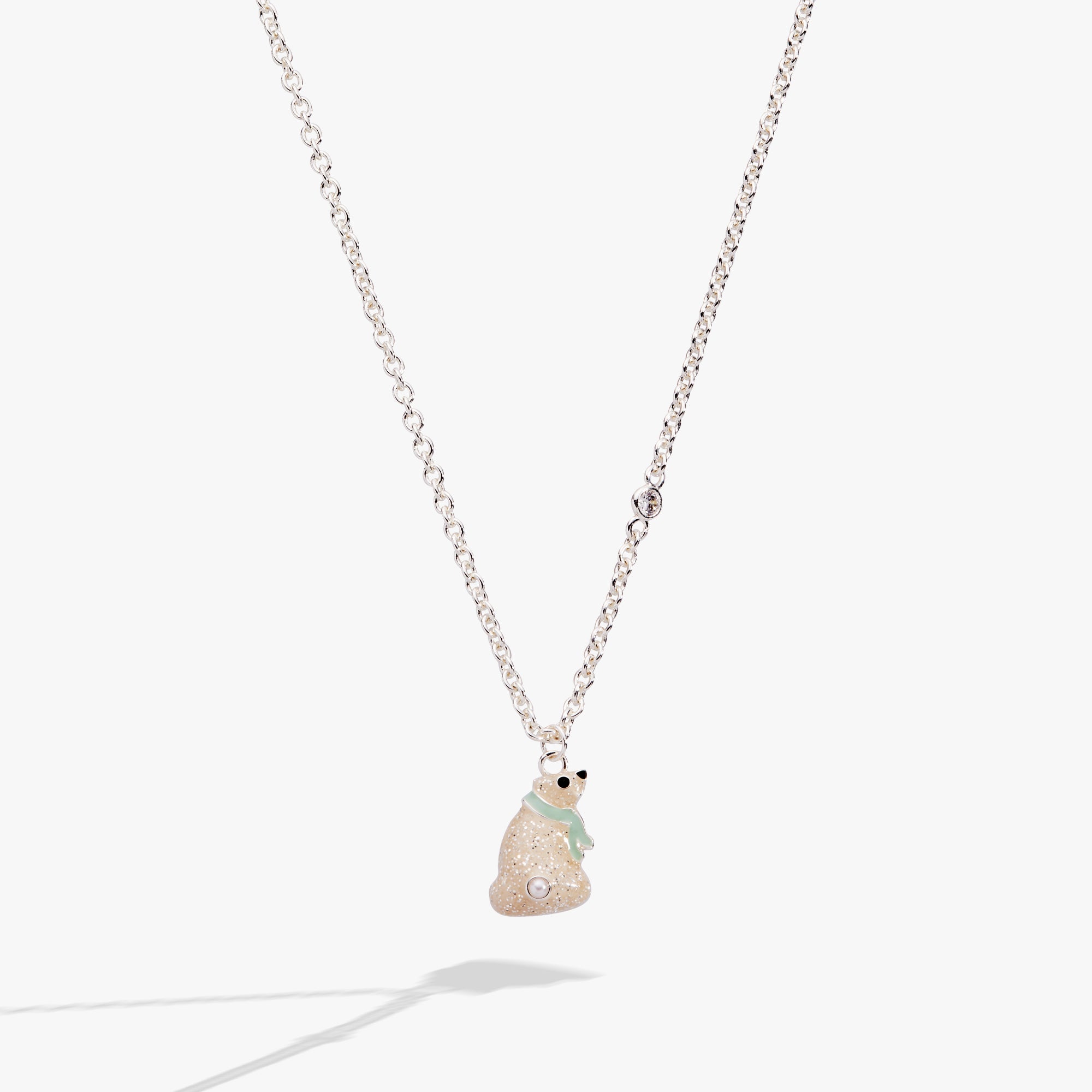 Polar Bear Pendant Necklace - Aaria Tees Aaria Tees