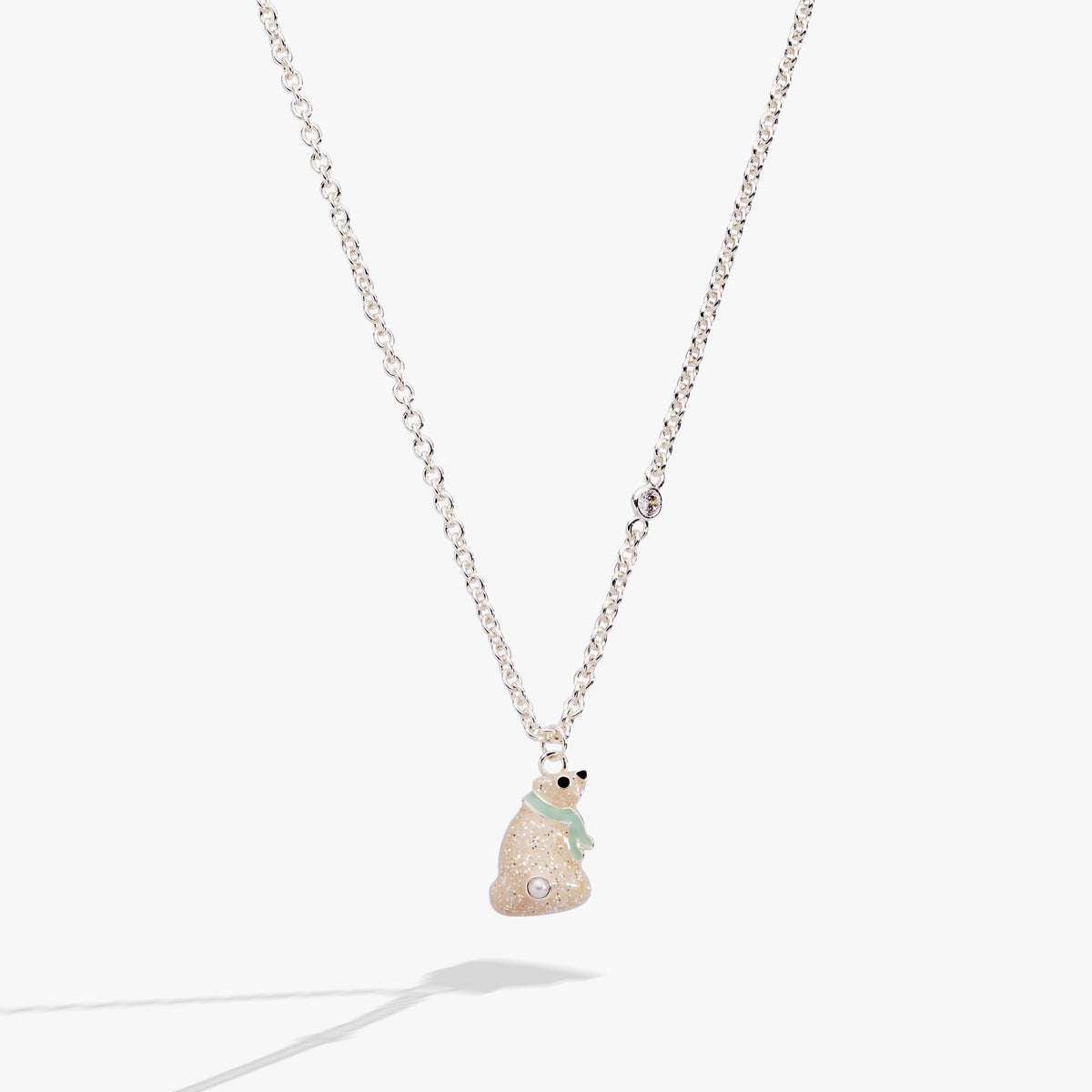 Polar Bear Pendant Necklace - Aaria Tees
