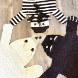 Organic Wool Play Mat + Nursery Rug  | Zebra - Aaria Tees Aaria Tees
