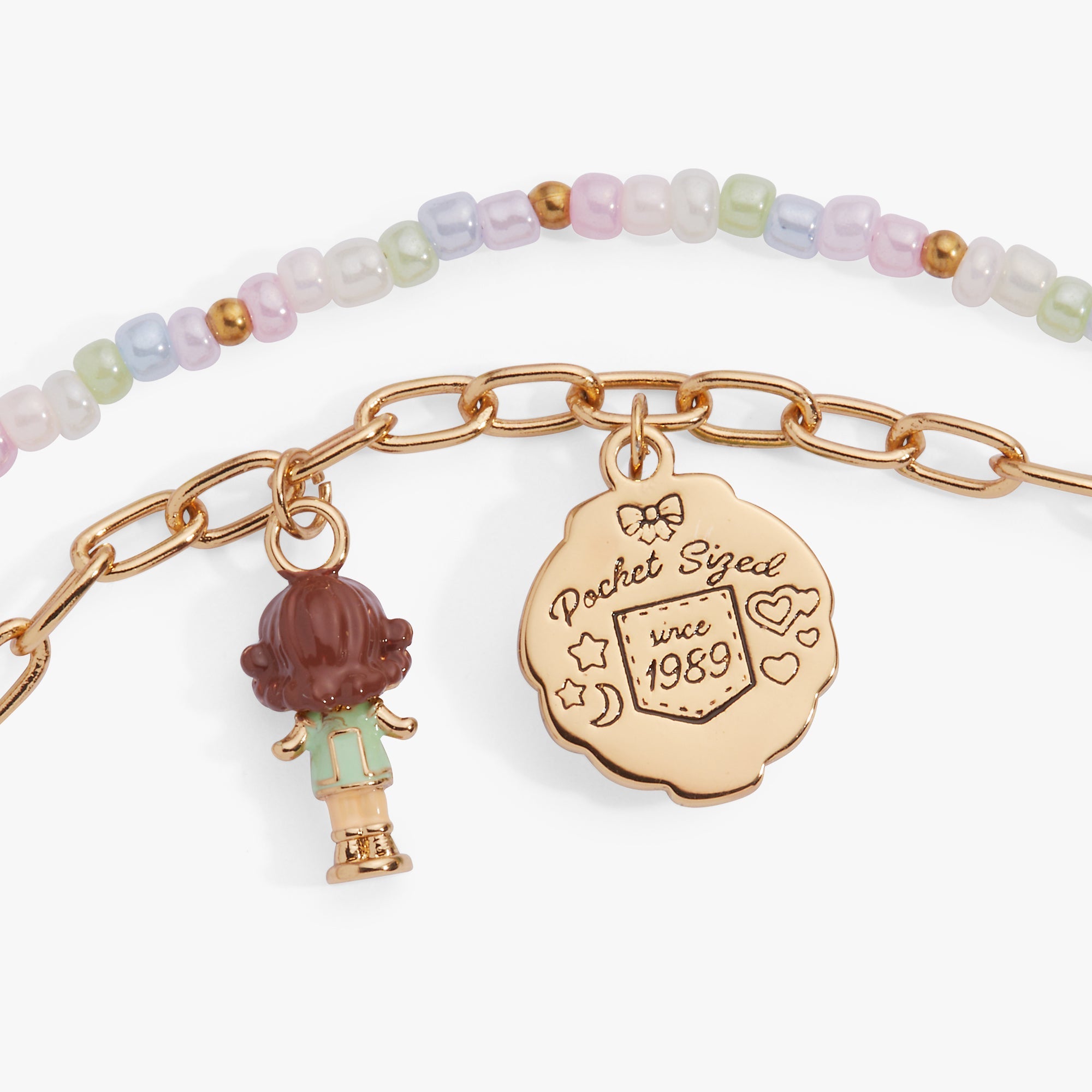 Polly Pocket™ 2 Row Charm Bracelet - Aaria Tees Aaria Tees